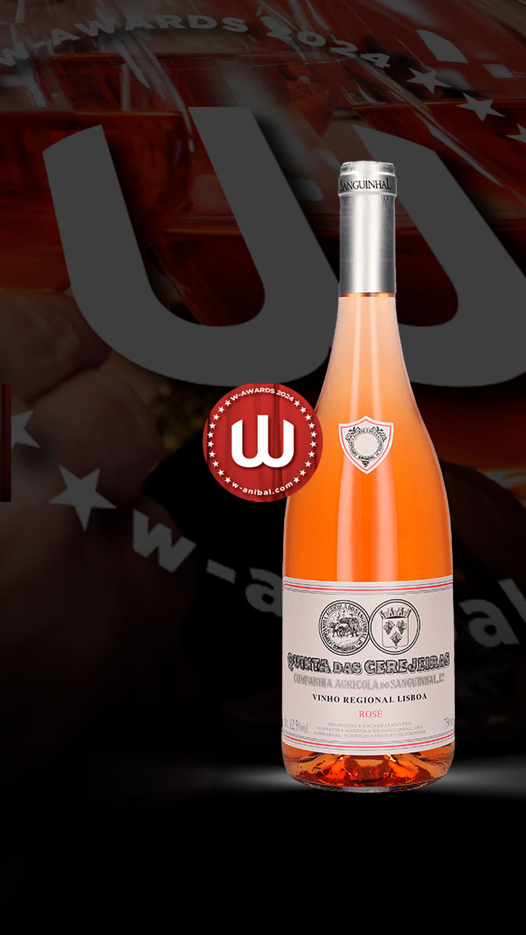 The Quinta das Cerejeiras Rosé DOC Óbidos 2023 has been awarded the title of “Rosé Wine of the Year”